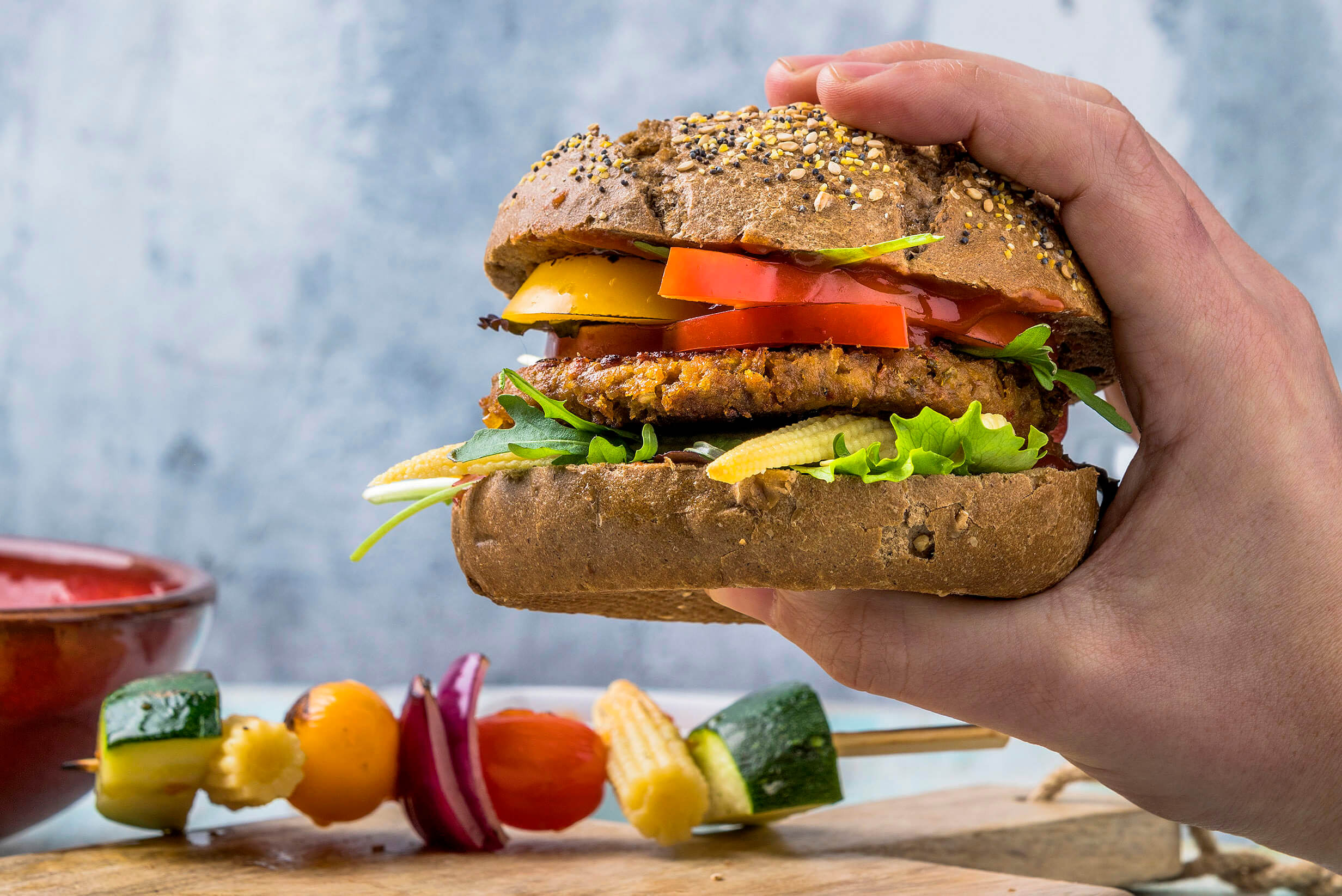 Jan Zandbergen Group - FiftyFifty plantaardige vega-burger